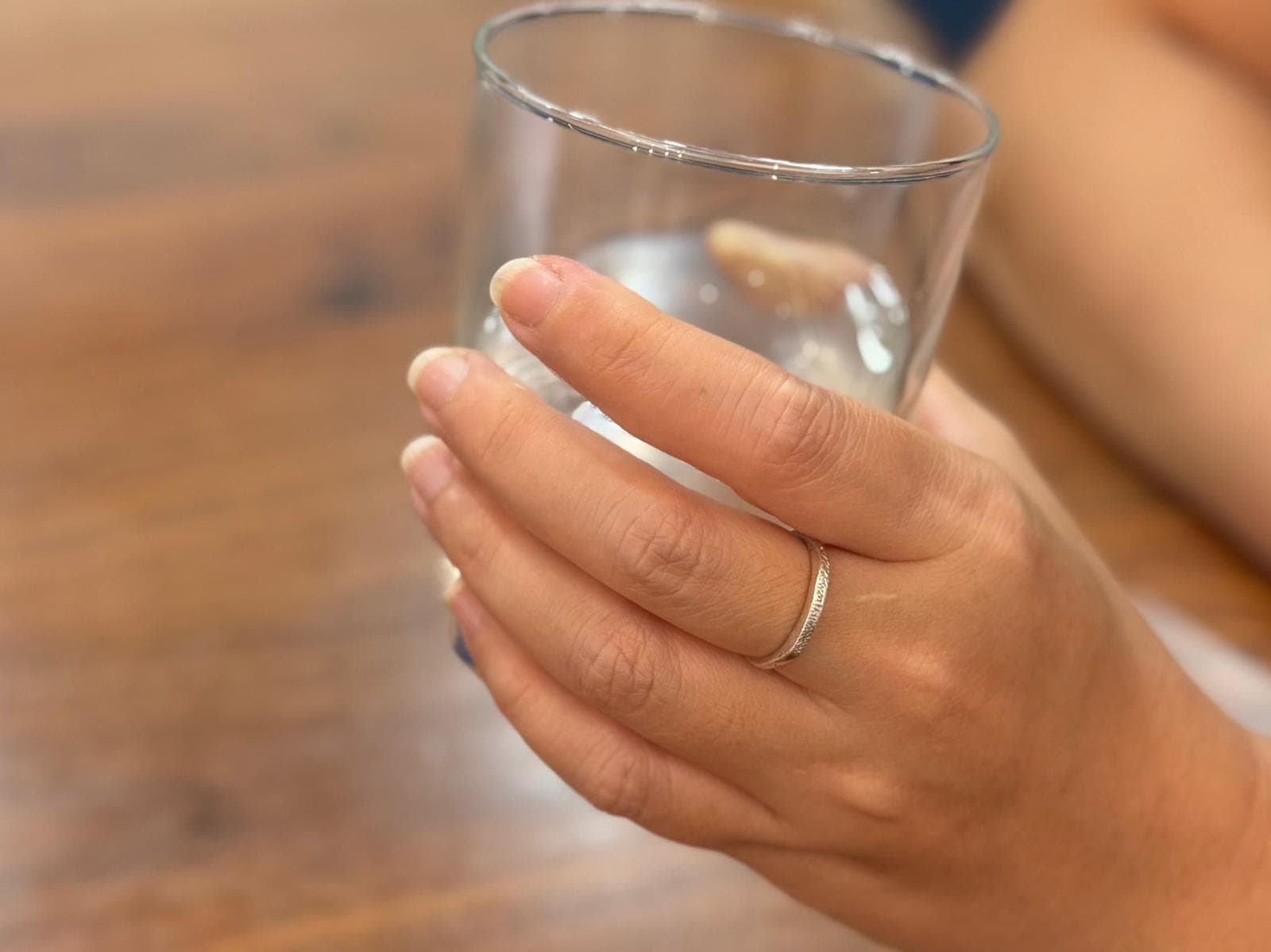 925 sterling ring with subtle nose texture
