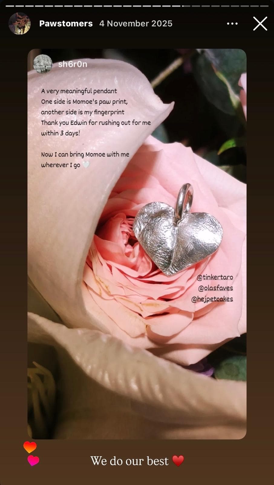 Momoe's keepsake by Sharon